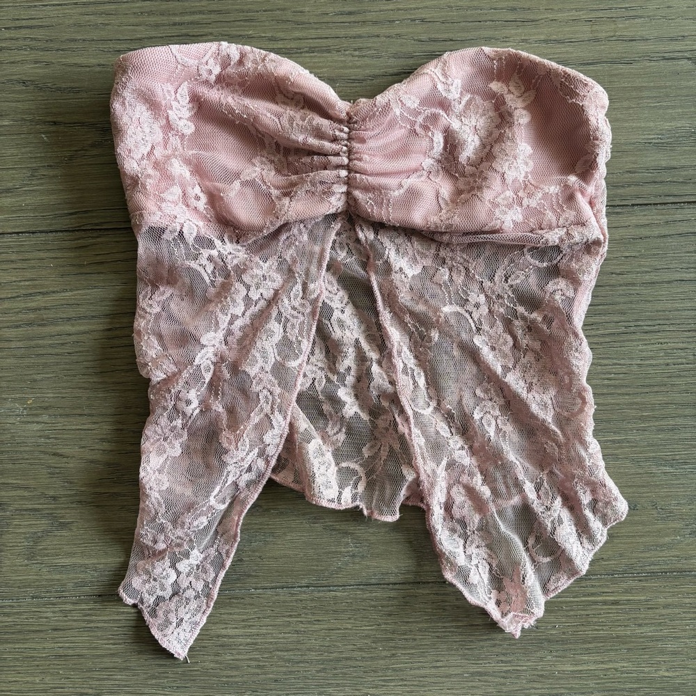 Edikted Blush Lace Bandeau